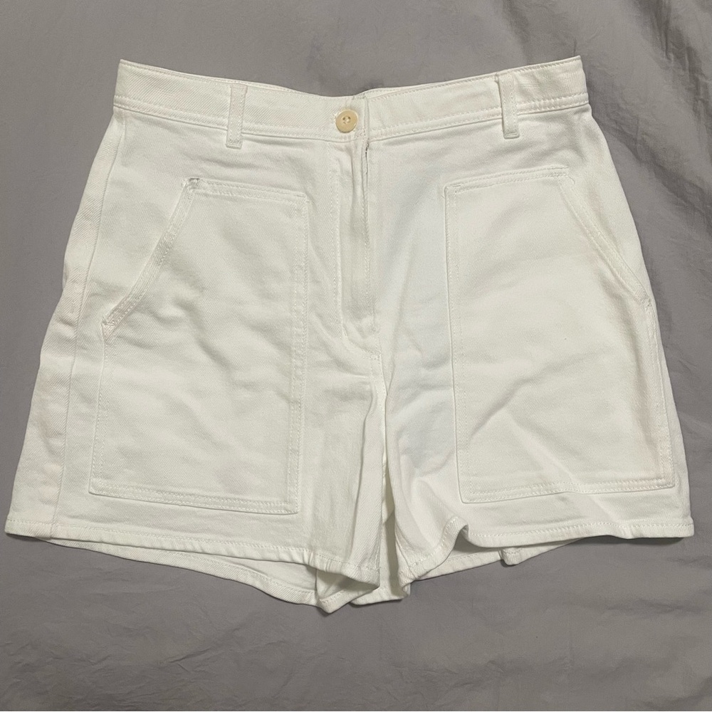 Wilfred Free High Waisted Denim Shorts